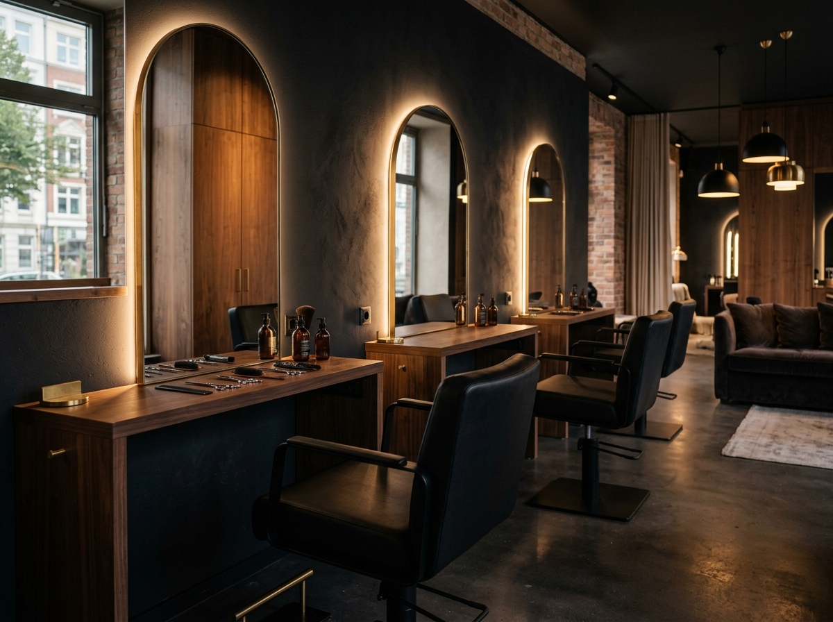Einladender Salon des Barbier Sturm im Schanzenviertel