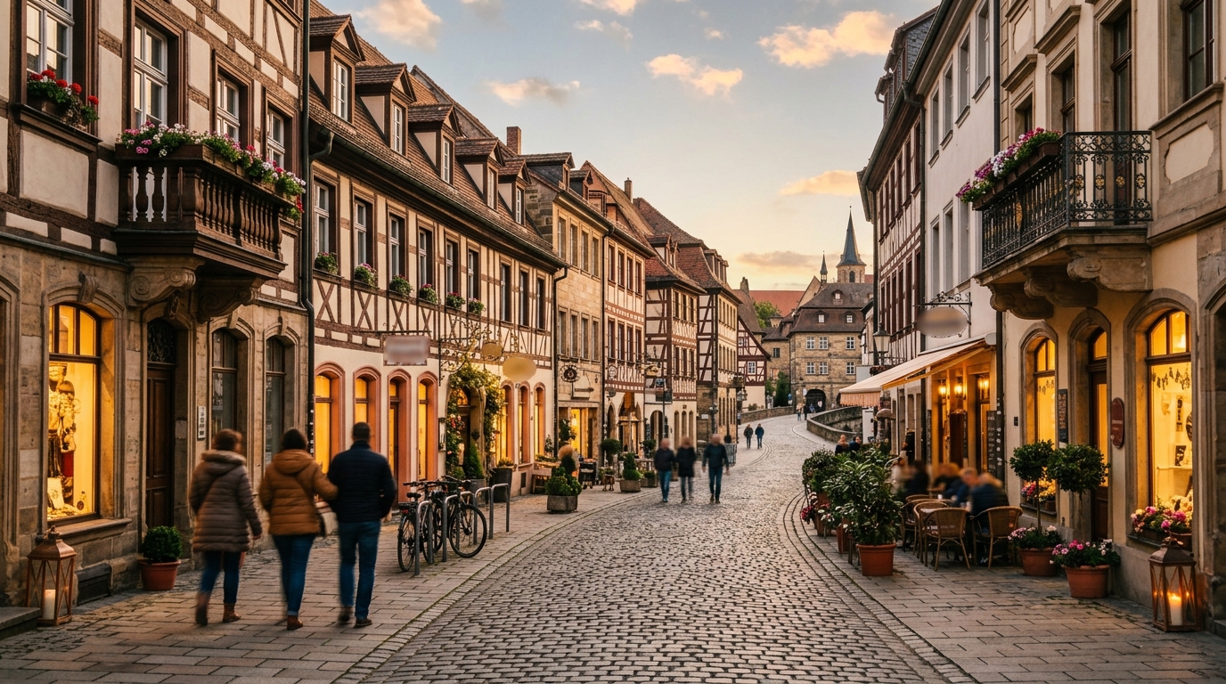 Symbolbild einer Altstadt — Website-Vorschau für Betriebe in Bamberg