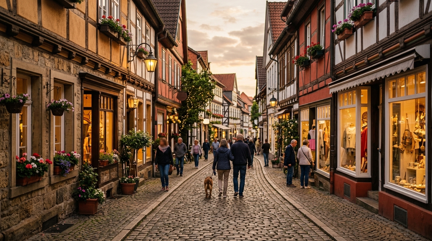 Symbolbild einer Altstadt — Website-Vorschau für Betriebe in Blomberg