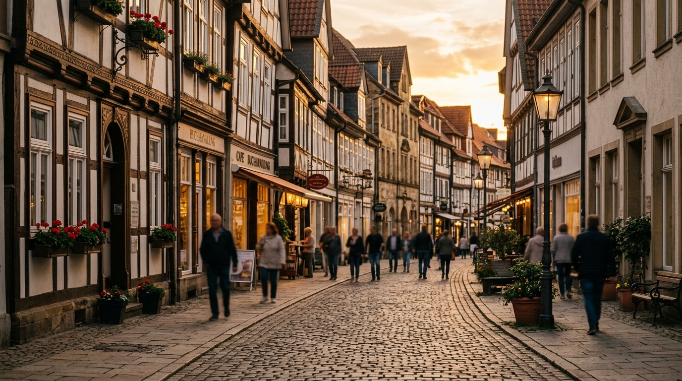 Symbolbild einer Altstadt — Website-Vorschau für Betriebe in Detmold