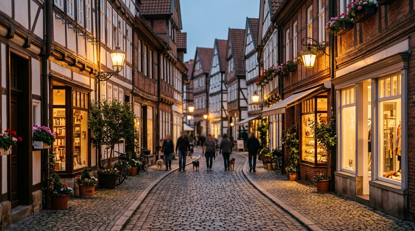 Symbolbild einer Altstadt — Website-Vorschau für Betriebe in Lemgo