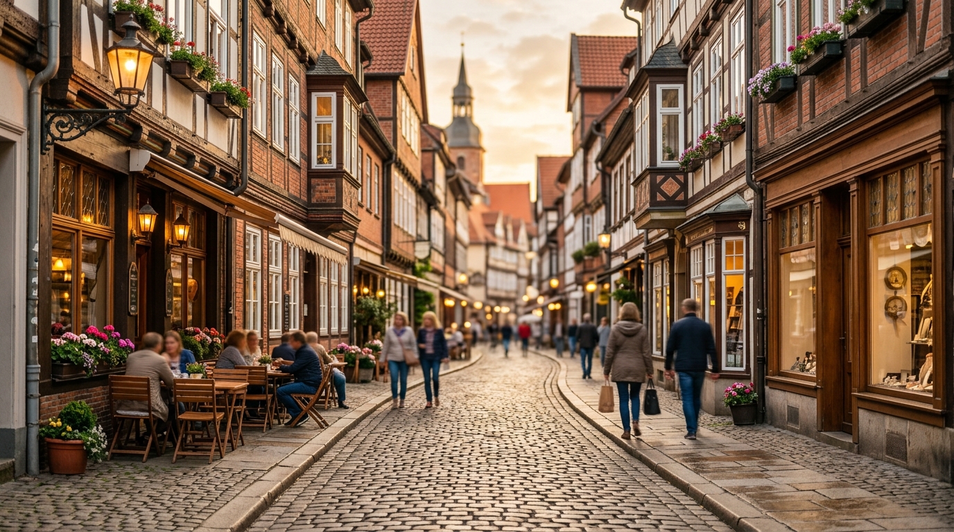 Symbolbild einer Altstadt — Website-Vorschau für Betriebe in Lüneburg