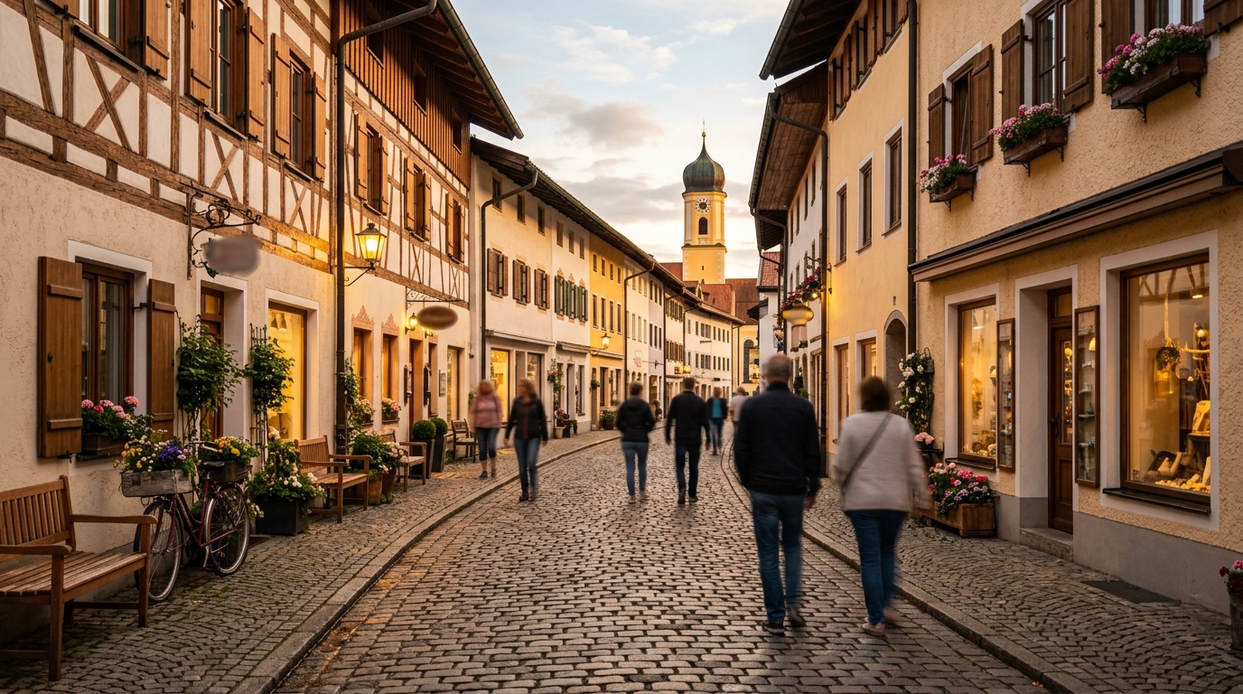 Symbolbild einer Altstadt — Website-Vorschau für Betriebe in Prien am Chiemsee