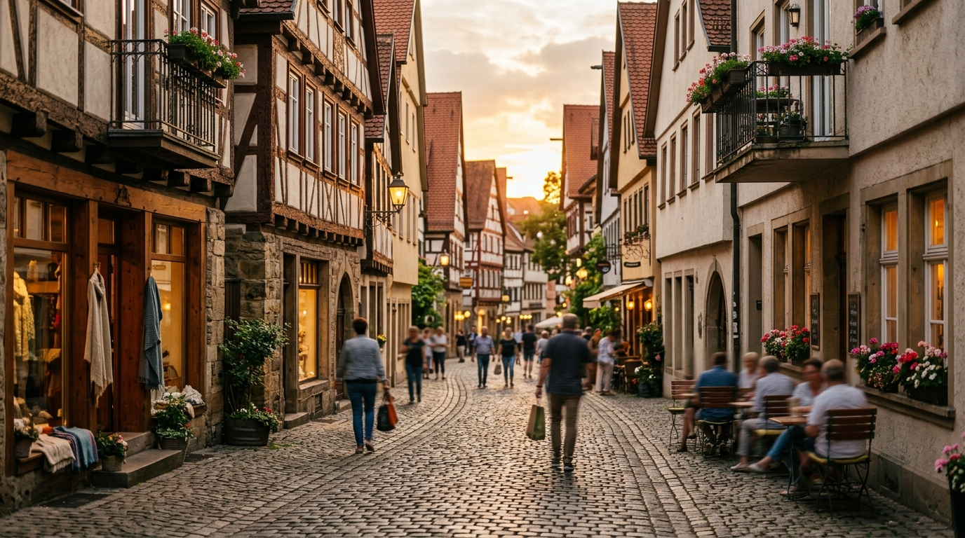 Symbolbild einer Altstadt — Website-Vorschau für Betriebe in Rottenburg am Neckar