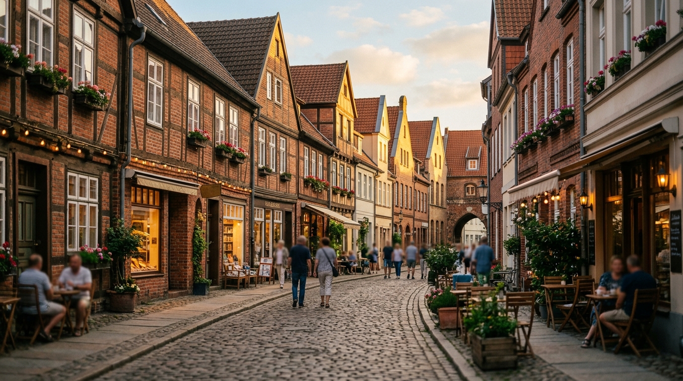Symbolbild einer Altstadt — Website-Vorschau für Betriebe in Stralsund